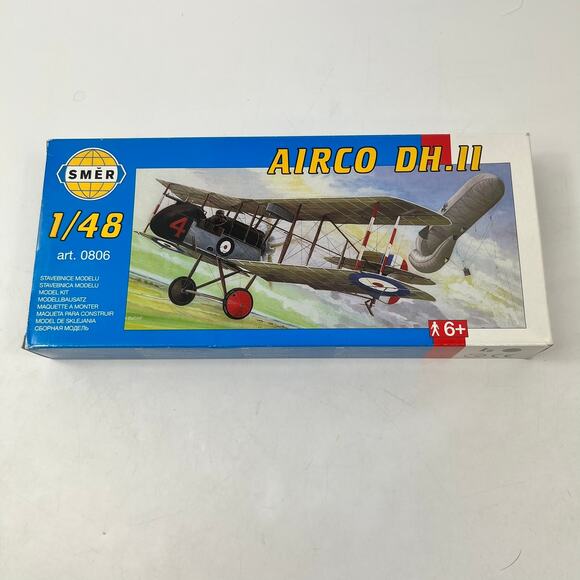 SMER 1:48 AIRCO DH.II WWI British Biplane Model Kit Art. 0806 Complete Vintage - Picture 1 of 9